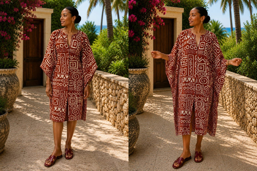 Blab Society short kitenge kaftan