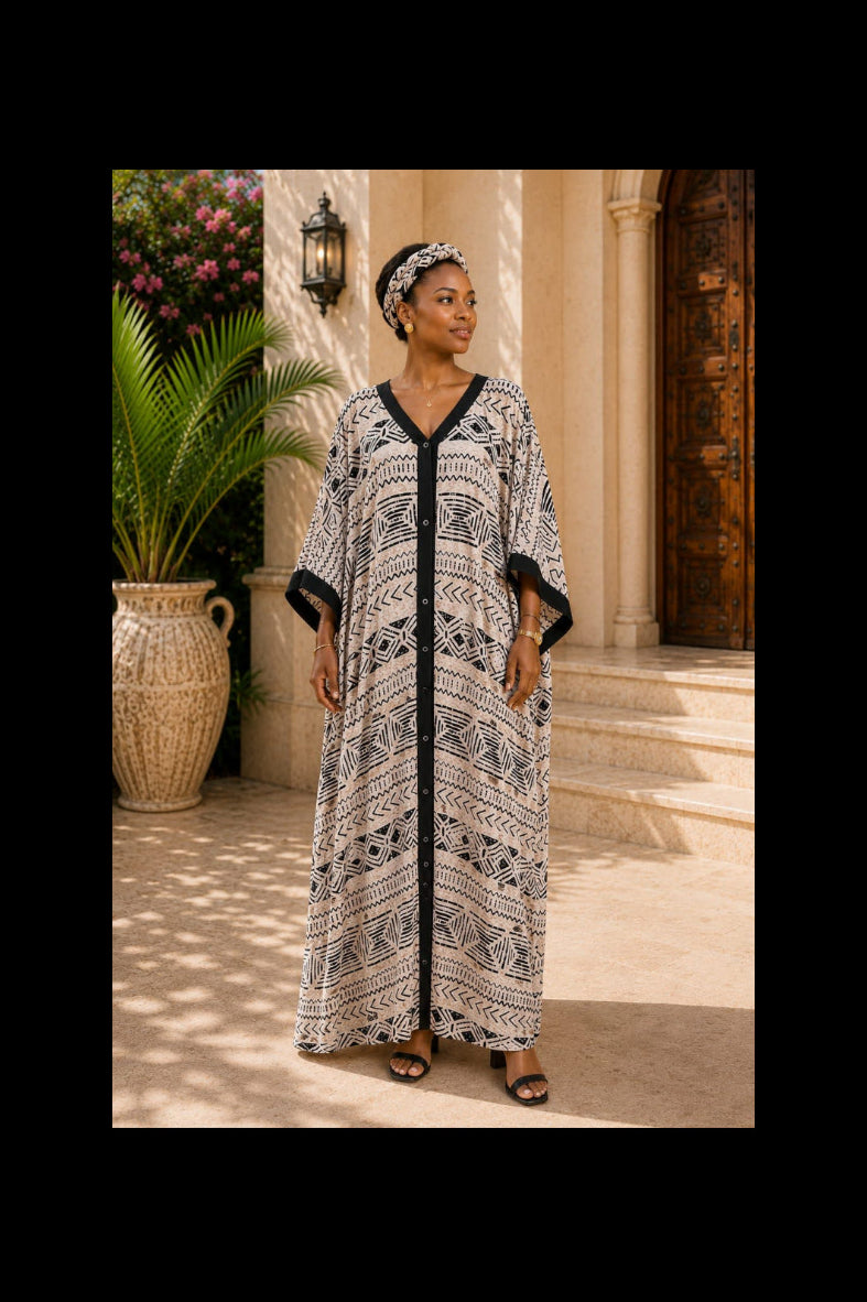Blab Society long kitenge kaftan