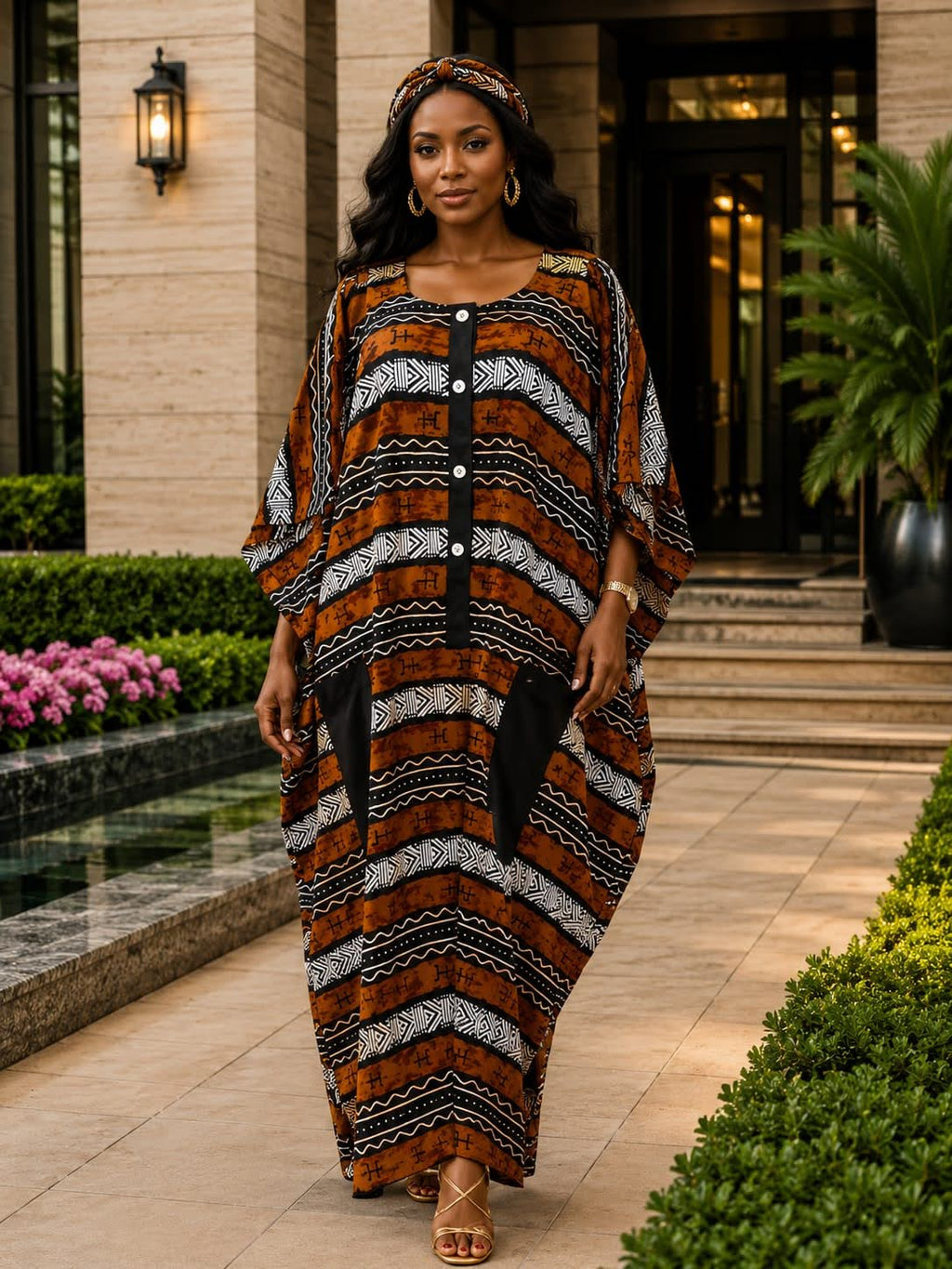 Blab Society long kitenge kaftan