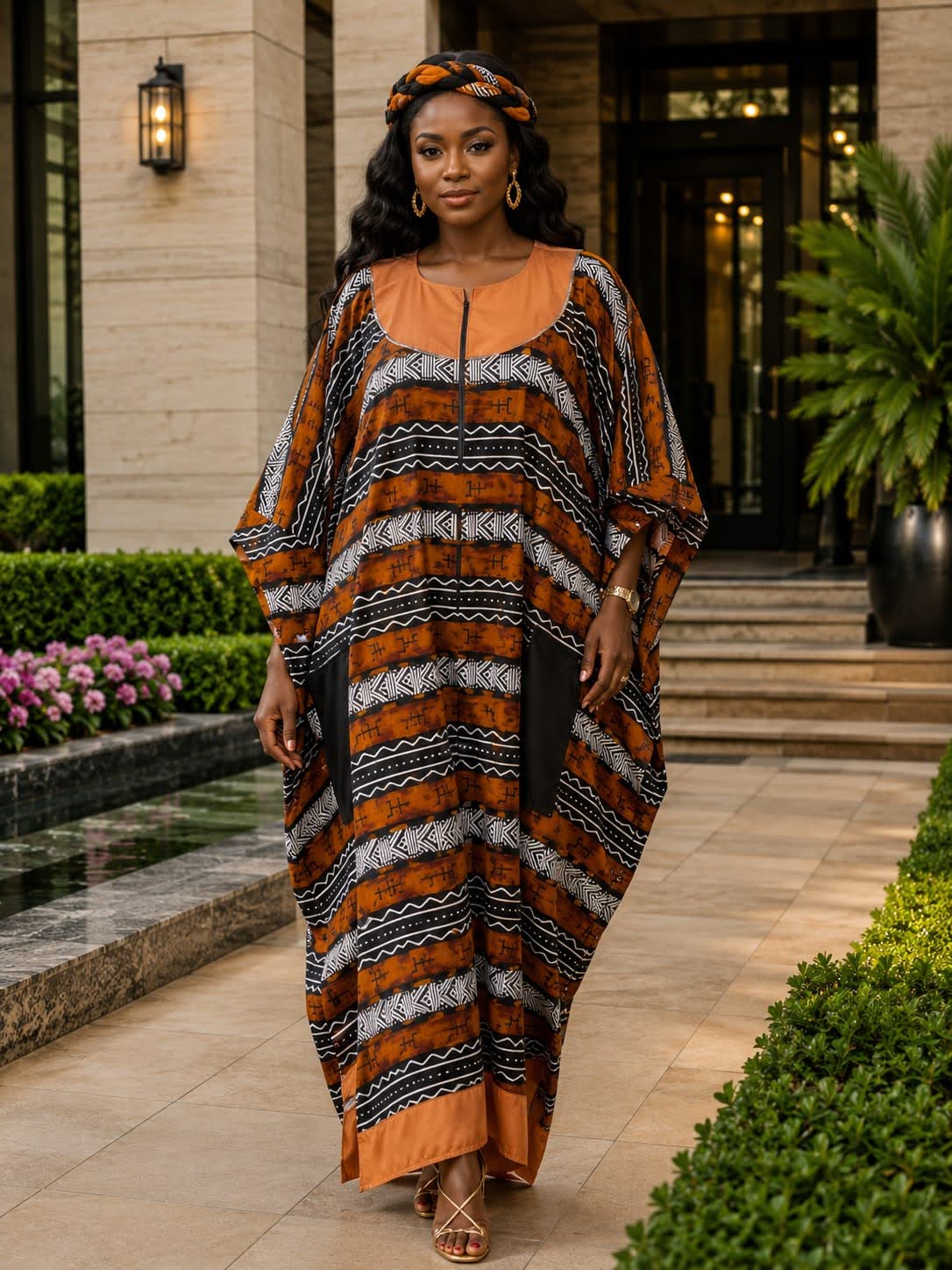 Blab Society long kitenge kaftan