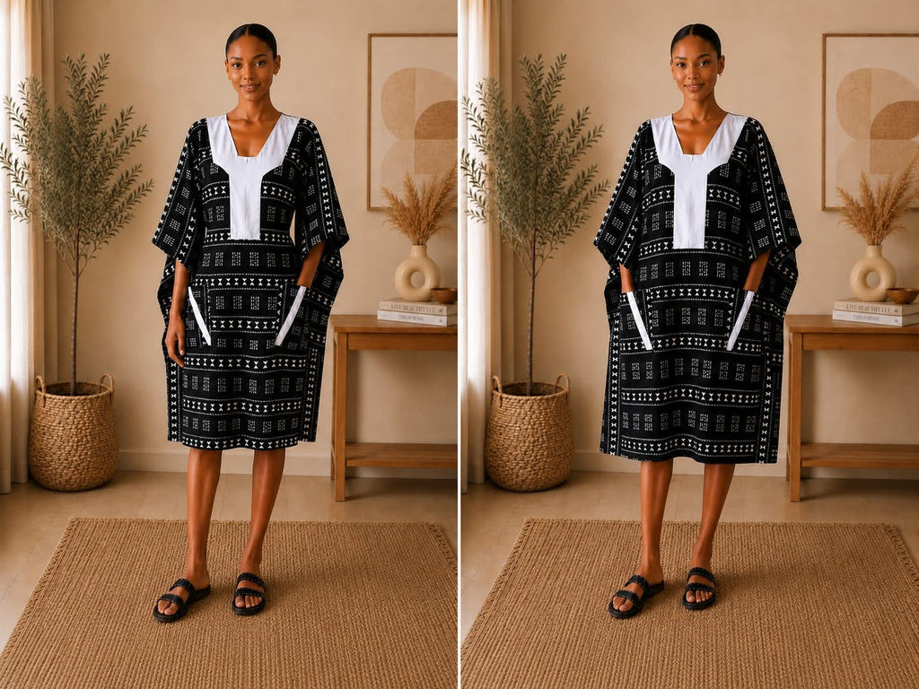 Blab Society short kitenge kaftan